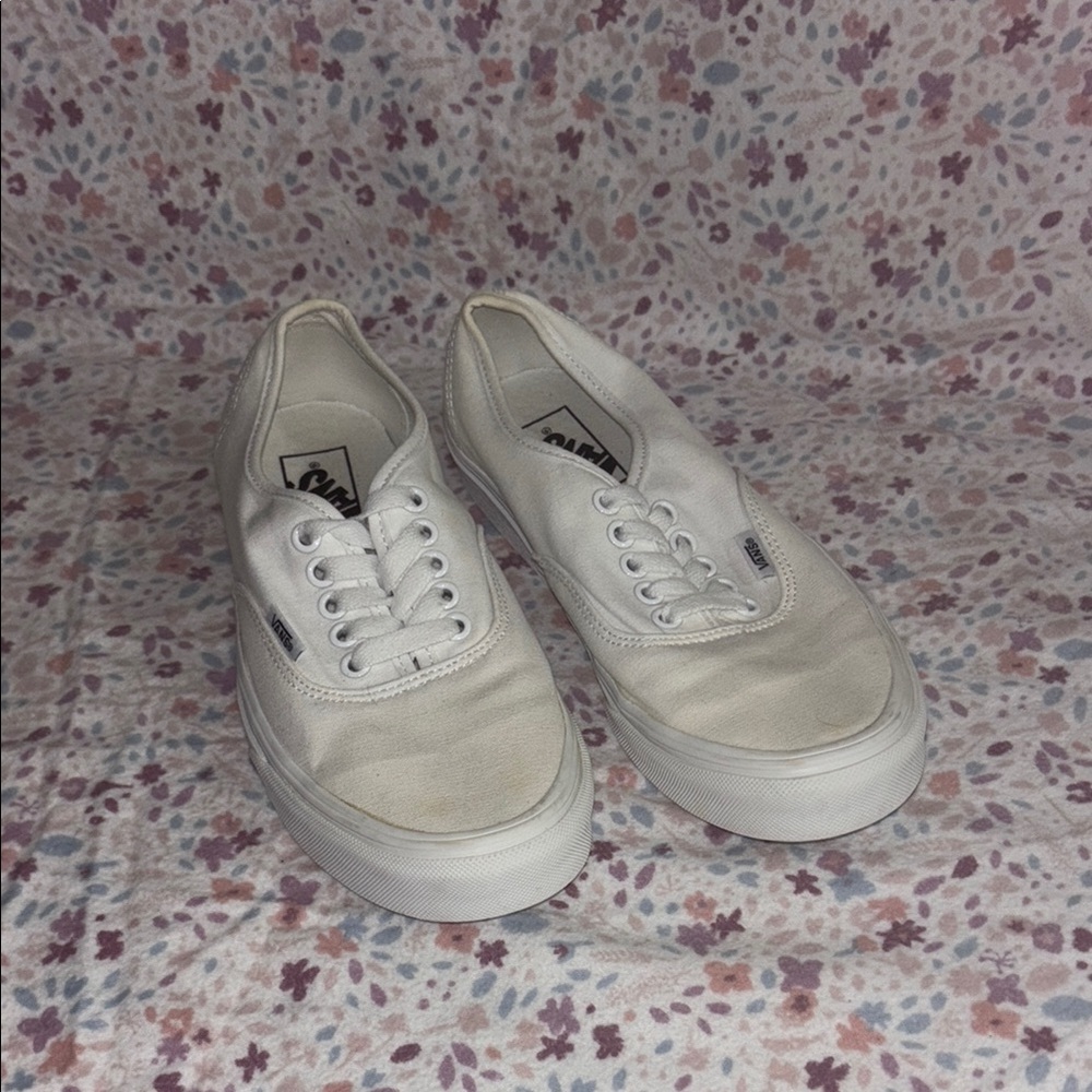 Vans Off-White Canvas Sneakers